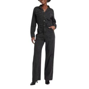 Universal Thread Women's Long Sleeve Utility Baggy Denim Jumpsuit I Size: 17